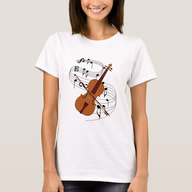 Violine T-Shirt (Vorderseite)