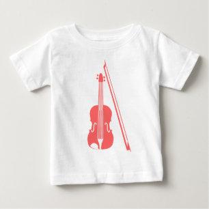 Violine - Tropisches Pink Baby T-shirt