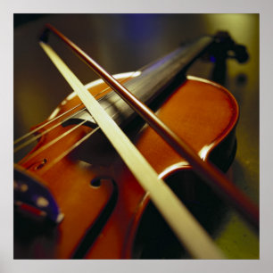 Violine und Bow Nah-up 1 Poster