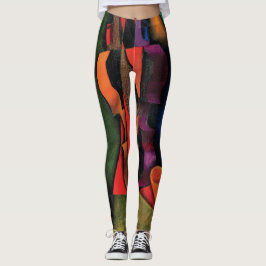 Violine und Gitarre durch Juan Gris Leggings
