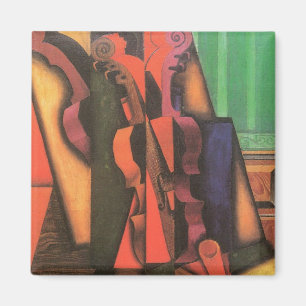 Violine und Gitarre von Juan Gris, Vintage-Cubismu Magnet
