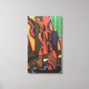 Violine und Gitarre von Juan Gris, Vintage-Kubismu Leinwanddruck