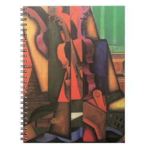 Violine und Gitarre von Juan Gris, Vintage-Kubismu Notizblock