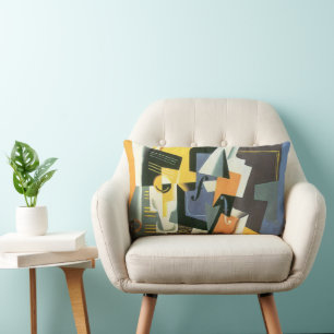 Violine und Glas von Juan Gris, Vintage Kubismus Lendenkissen