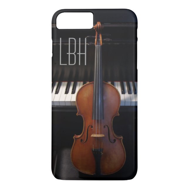 Violine und Klavier-Tastatur mit Case-Mate iPhone Hülle (Rückseite)