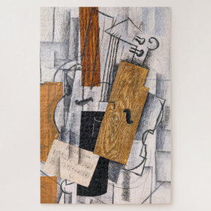 Violine und Notenblatt Georges Braque Puzzle