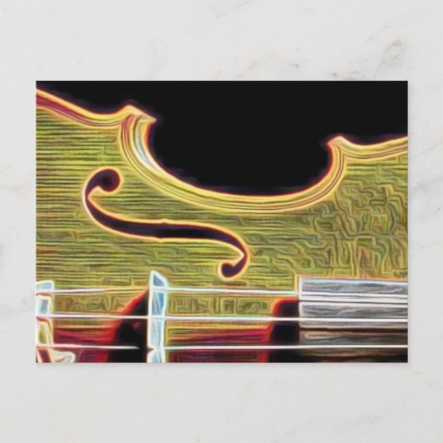 Violine, Viola, Cello? Postkarte (Vorderseite)