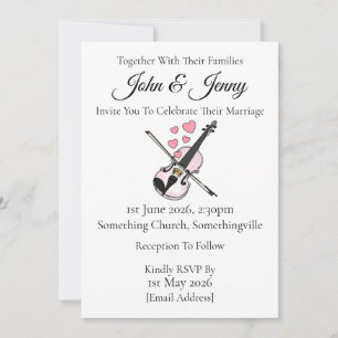 Violine Wedding Einladung Violinist Musicians