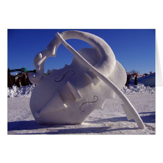 Violine - Winter-Karneval, Québec-Stadt (Vorderseite (Horizontal))