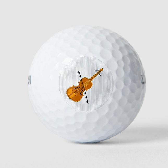 Violine Zeichnend Golfball (Vorderseite)