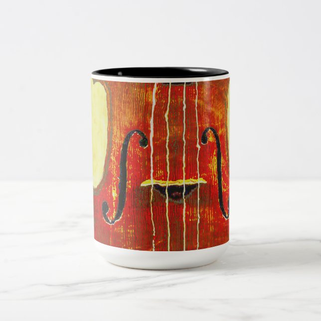 VIOLINE ZWEIFARBIGE TASSE (Mittel)