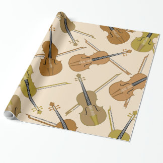 Violinen-Druck-Muster Geschenkpapier
