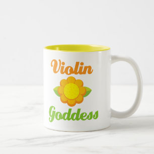 Violinen-Göttin Zweifarbige Tasse