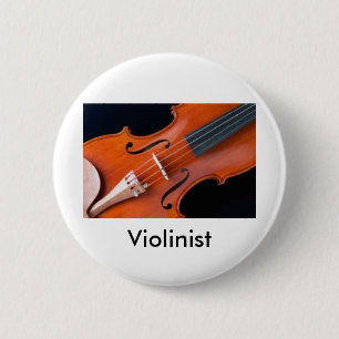 Violinen-Knopf für den ernsten Musiker Button
