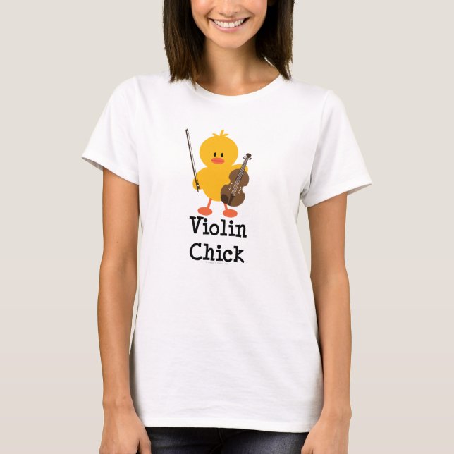 Violinen-Küken-Trägershirt T-Shirt (Vorderseite)