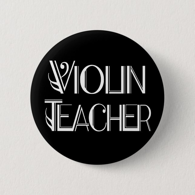 Violinen-Lehrer-Knopf Button (Vorderseite)