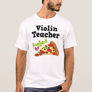 Violinen-Lehrer-(lustiges) Pizza-T-Shirt T-Shirt