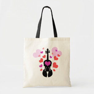 Violinen-Liebe-und Herz-Taschen-Tasche Tragetasche