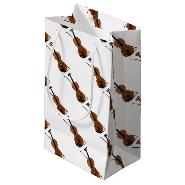 Violinen-Liebhaber, klassische Kleine Geschenktüte (Vorderseite Schrägansicht)