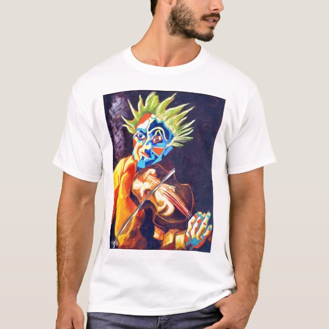 VIOLINEN-MANN T-Shirt (Vorderseite)