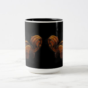 Violinen-Rollen Zweifarbige Tasse