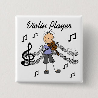 Violinen-Spieler-Knopf Button