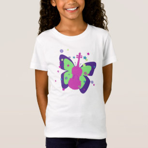 Violinen-T - Shirt für Kind-Kleinen Schmetterling