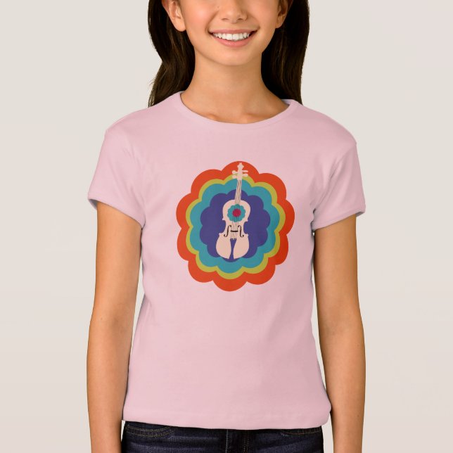 Violinen-T - Shirt für Kind-Violine Explosion (Vorderseite)