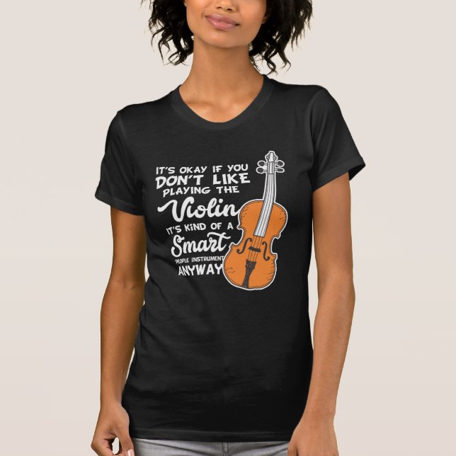 Violinen-T - Shirt - lustiges intelligentes (Vorderseite)