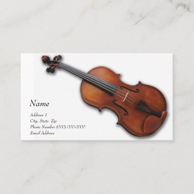 Violinen-Viola-Visitenkarte für den Visitenkarte (Vorderseite)