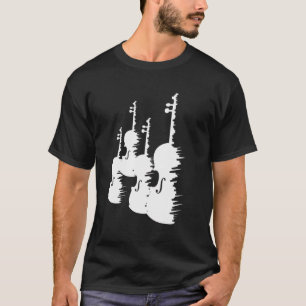 Violinen Zeichnend Geigerenthusiasten T-Shirt