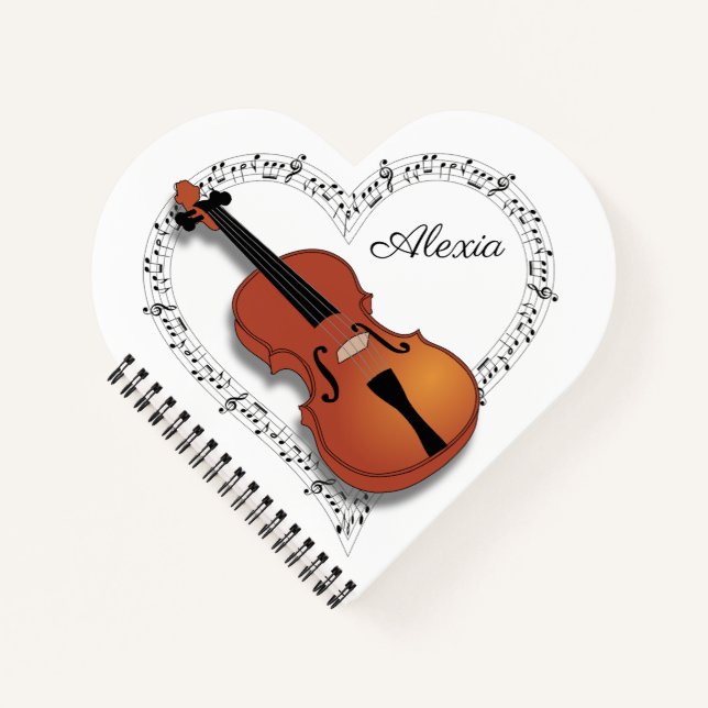 Violinenmusik Notizbuch (Vorderseite)