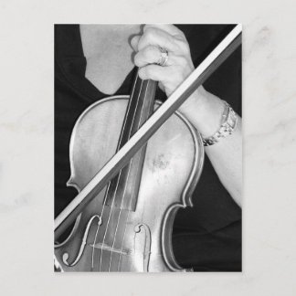 Violinist an der Erholung Postkarte