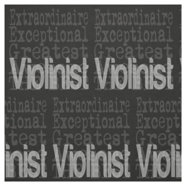 Violinist Extraordinaire Fabric Stoff (Muster)