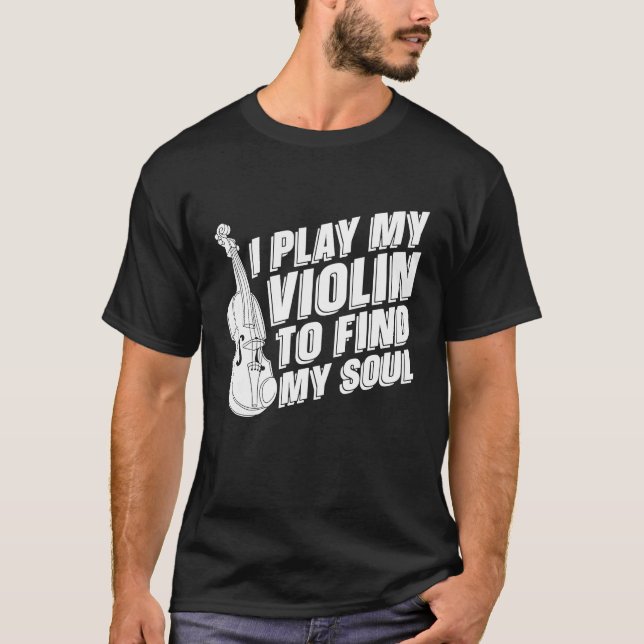 Violinist Fiddle Fiddler Violin T-Shirt (Vorderseite)