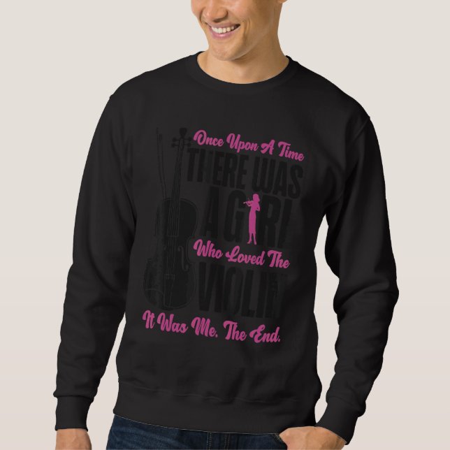 Violinist Girl war einmal eine Zeit lang Sweatshirt (Vorderseite)