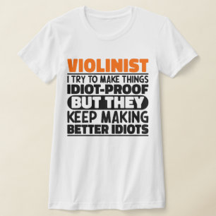 Violinist Ich versuche, Dinge Cool zu machen Lusti T-Shirt