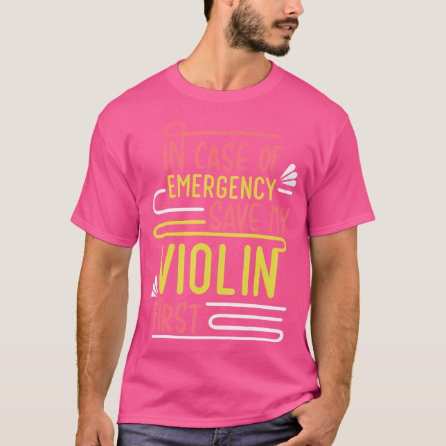 Violinist Musician Orchestra Instrument Violin T-Shirt (Vorderseite)