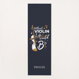 Violinist ohne Violinleben würde flattern Yogamatte
