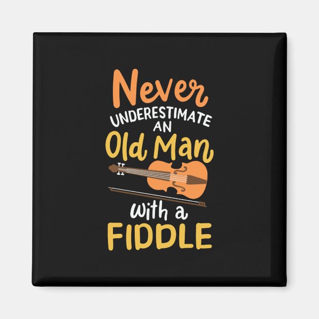 Violinist Old Man Magnet (Vorne)