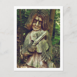Violinist Postkarte