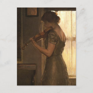Violinist Postkarte