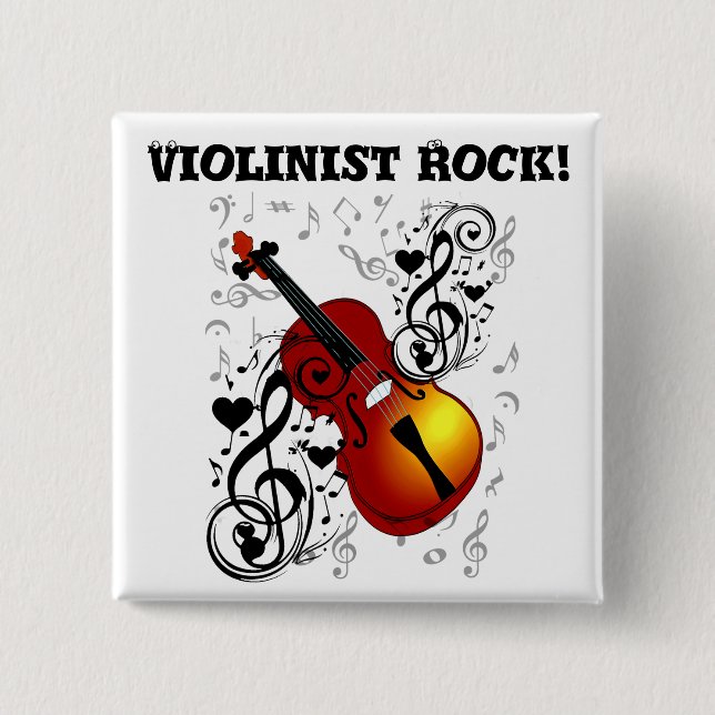 Violinist, Rock the House_ Button (Vorderseite)