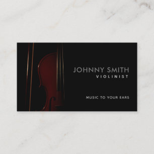 Violinist Slogans Business Cards Visitenkarte