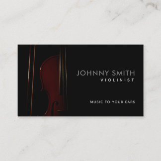 Violinist Slogans Business Cards Visitenkarte