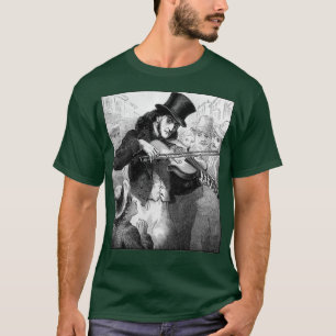 Violinist und Komponist Paganini als Street Musici T-Shirt