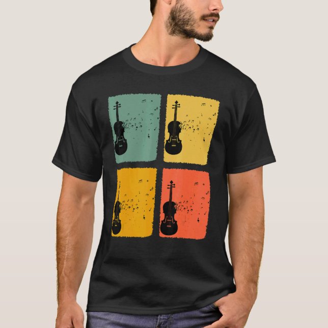 Violinist Vintag T-Shirt (Vorderseite)