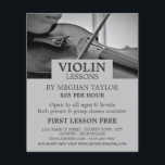 Violinist, Violin Lessons Flyer<br><div class="desc">Violinist,  Violin Lessons Advertising Flyers By the Business Card Store.</div>