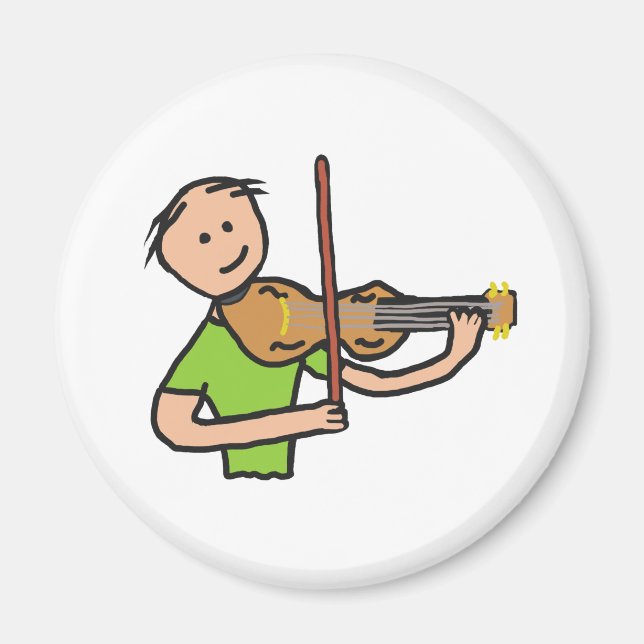 Violinist Violine Magnet (Vorne)