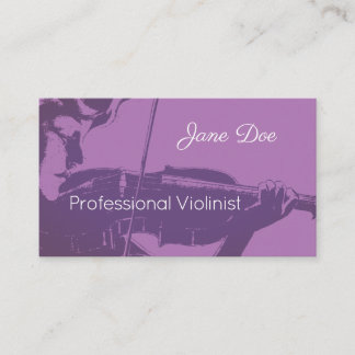 Violinist Visitenkarte